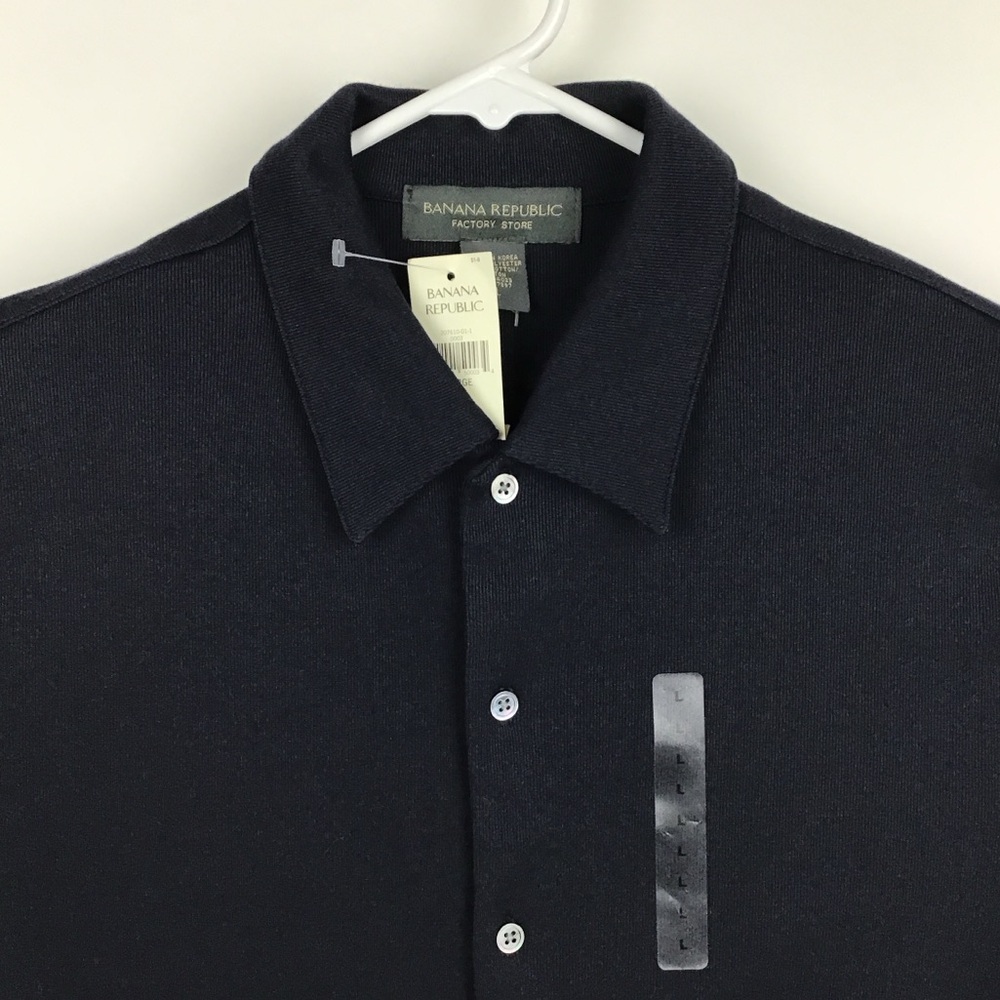 NWT Old stock vintage Banana Republic men’s long sleeve button up shirt large - Picture 2 of 8